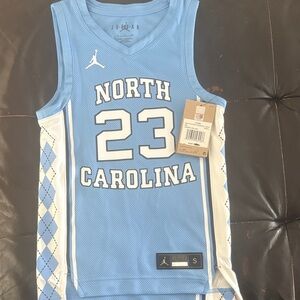 Jordan UNC Blue and White Jersey